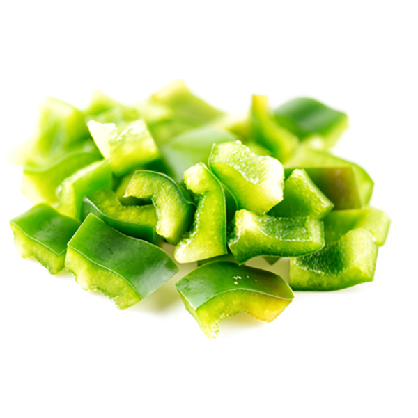 Green Peppers, Diced