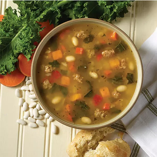 Turkey Sausage & Kale Soup